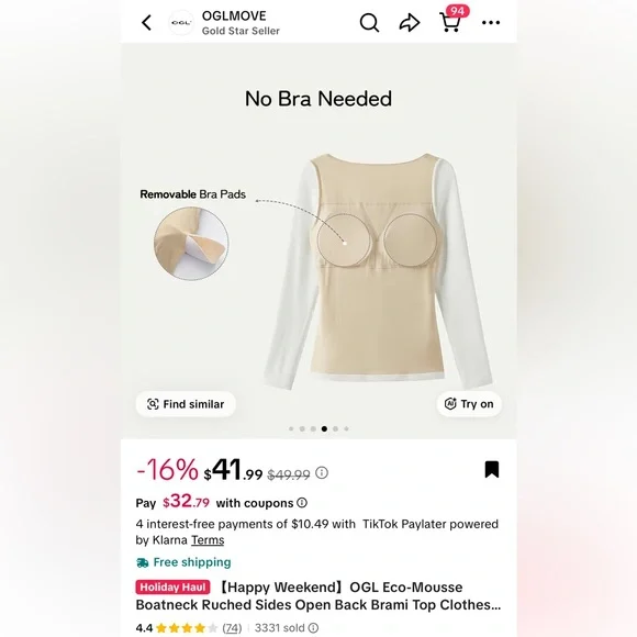 Butter yellow long sleeve - Picture 4 of 5